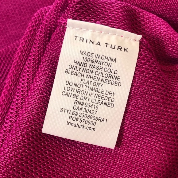 Trina Turk Bookish Collared Pink Fuchsia Hot Pink Minidress NWT Womens Size XS - Picture 6 of 12